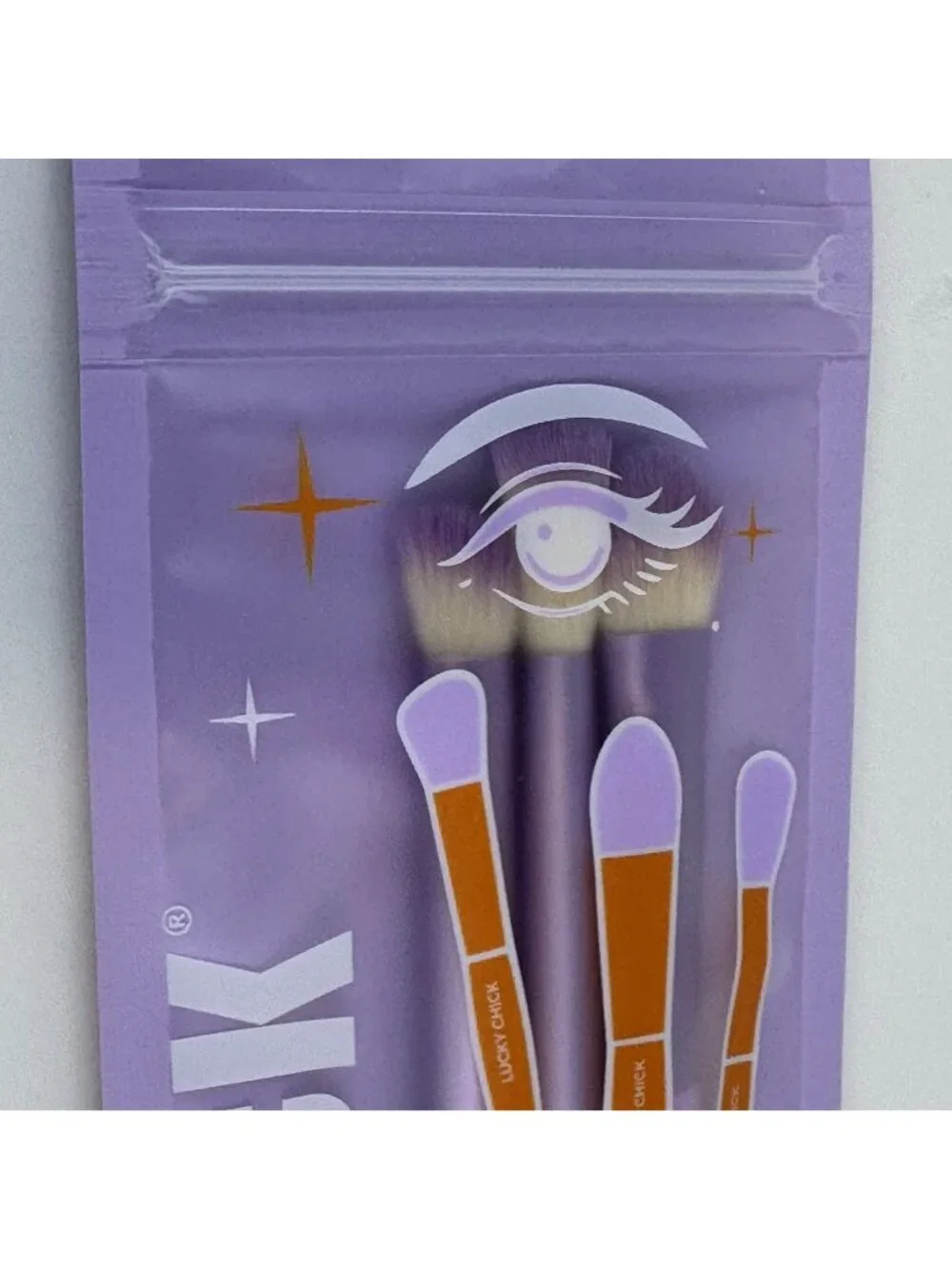 Lucky Chick Eye Brush Set 3-Piece Makeup Blending Shading Ultra-Soft Vegan NEW